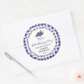 Zelfgemaakte Mini Braamtaart Etiket (Envelop)