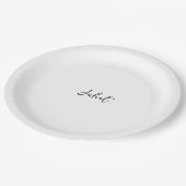 Zelfgemaakte Miss to Mrs Populairste Vrijgezellenf Papieren Bordje (Gekanteld)