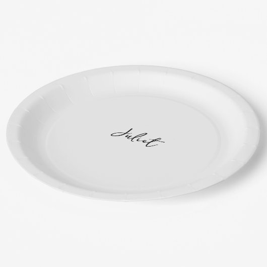 Zelfgemaakte Miss to Mrs Populairste Vrijgezellenf Papieren Bordje (Gekanteld)