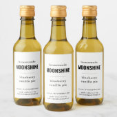Zelfgemaakte Moonshine Labels Wijn Etiket (Flessen)
