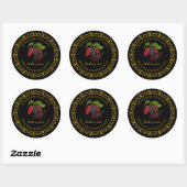 Zelfgemaakte Mulberry Jam Label l Zwart (Vel)