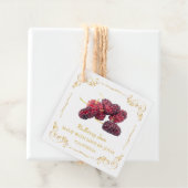 Zelfgemaakte Mulberry Jam Square Hang Label (In situ)