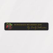 Zelfgemaakte Mulberry Jam Thin Seal Label (Design 1)