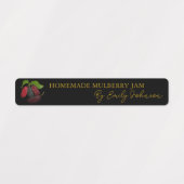 Zelfgemaakte Mulberry Jam Thin Seal Label (Design 2)