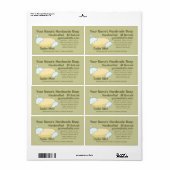 Zelfgemaakte natuurlijke zeep labels ontwerp Sjabl (Full Sheet)