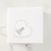 Zelfgemaakte nep gouden rand kleine hartjes cadeau bedankjes labels (In situ)