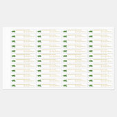 Zelfgemaakte Okra Pickle Thin Label (Vel)