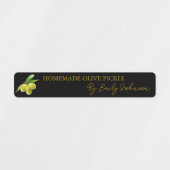 Zelfgemaakte Olive Pickle Thin Label (Design 1)