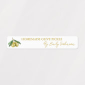 Zelfgemaakte Olive Pickle Thin Label (Design 1)