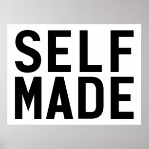 Zelfgemaakte onafhankelijk poster