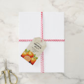  zelfgemaakte oranje gelei pantry label cadeaulabel (Met Touw)