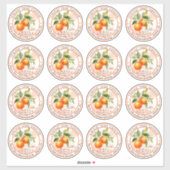Zelfgemaakte Oranje marmelade inblikken 3 in 16 | Sticker (Vel)