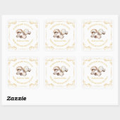 zelfgemaakte paddestoel Pickle Square Label (Vel)