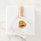  Zelfgemaakte Papaya Jam Square Hang Label (In situ)