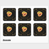  zelfgemaakte Papaya Jam Square Label (Vel)