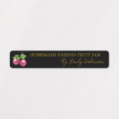 Zelfgemaakte Passion Fruit Jam Thin Label (Design 1)