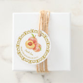 Zelfgemaakte Peach Jam Hang Label l Wit (In situ)