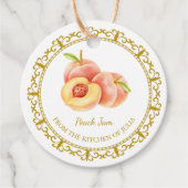  Zelfgemaakte Peach Jam Hang Label l Wit (Voorkant)