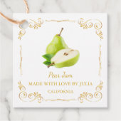  Zelfgemaakte Pear Jam Square Hang Label (Voorkant)