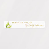 Zelfgemaakte Pear Jam Thin Label (Design 2)
