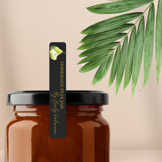 Zelfgemaakte Pear Jam Thin Seal Label
