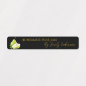 Zelfgemaakte Pear Jam Thin Seal Label (Design 1)