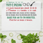 Zelfgemaakte pecan pie recept theedoek (Gevouwen)