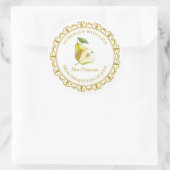 zelfgemaakte peer conserven label l wit (Tas)