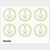 Zelfgemaakte Peer Crumble Bar Label (Vel)