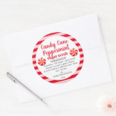 Zelfgemaakte pepermunt Mason Jar suiker scrub labe Ronde Sticker (Envelop)