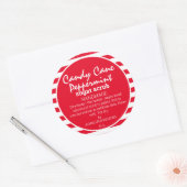 Zelfgemaakte pepermunt suiker scrub aangepaste lab ronde sticker (Envelop)