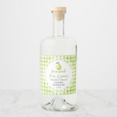 Zelfgemaakte Perenlikeur Fles Etiket (Voorkant)