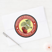  Zelfgemaakte Persimmon Jelly Sjabloon Ronde Sticker (Envelop)