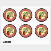  Zelfgemaakte Persimmon Jelly Sjabloon Ronde Sticker (Vel)