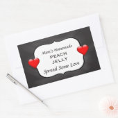 Zelfgemaakte perzik jam inblikken label krijtbord (Envelop)
