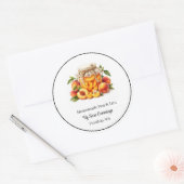 Zelfgemaakte Perzikjam Stickers (Envelop)