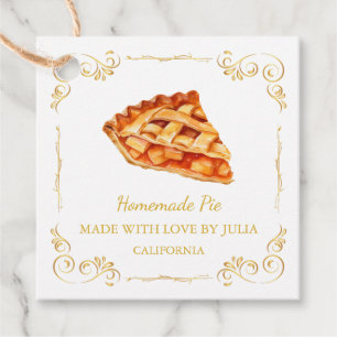 Zelfgemaakte Pie Square Hang Label