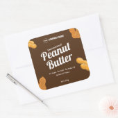 Zelfgemaakte pindakaas bewerkbare sticker (Envelop)