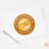 zelfgemaakte pindakaas label Sjabloon (Envelop)