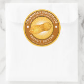 zelfgemaakte pindakaas label Sjabloon (Tas)