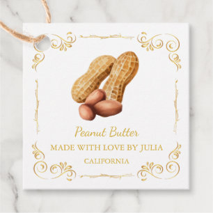  zelfgemaakte pindakaas Square Hang Label