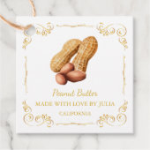  zelfgemaakte pindakaas Square Hang Label (Voorkant)