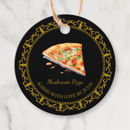 zelfgemaakte pizza hang Label (Voorkant)