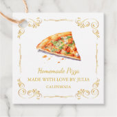  zelfgemaakte Pizza Square Hang Label (Voorkant)