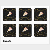  zelfgemaakte Pizza Square Label (Vel)