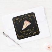  zelfgemaakte Pizza Square Label (Envelop)
