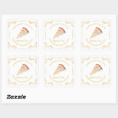 zelfgemaakte Pizza Square Label (Vel)