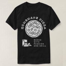 Zelfgemaakte pizza t-shirt