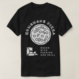 Zelfgemaakte pizza t-shirt