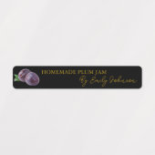Zelfgemaakte Plum Jam Thin Label (Design 1)